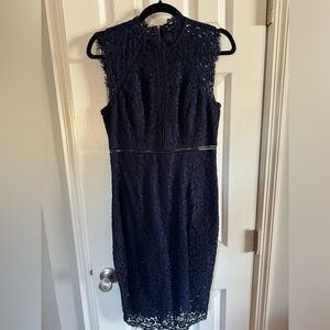 Lace panel dress